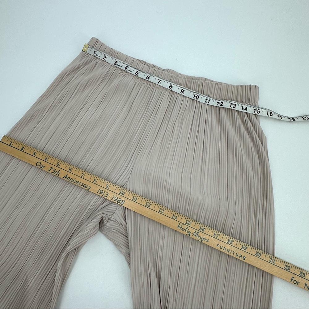 Sanctuary Pants Women’s M Beige Pleated Pull On Elastic Waist Polyester Neutral - Picture 6 of 10
